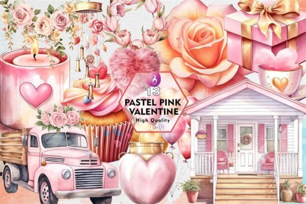 pastel-pink-valentine-watercolor-clipart
