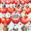 valentines-hot-air-balloon-animals