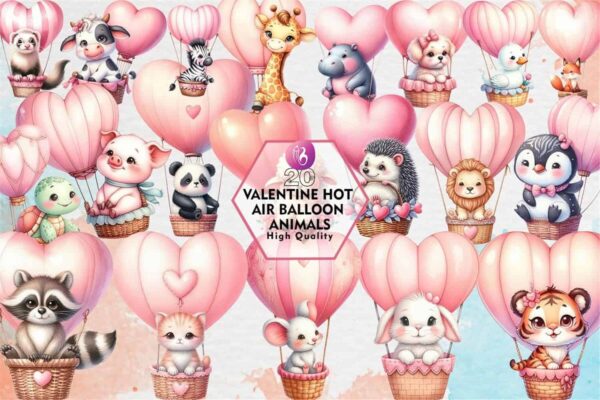 valentine-hot-air-balloon-animals