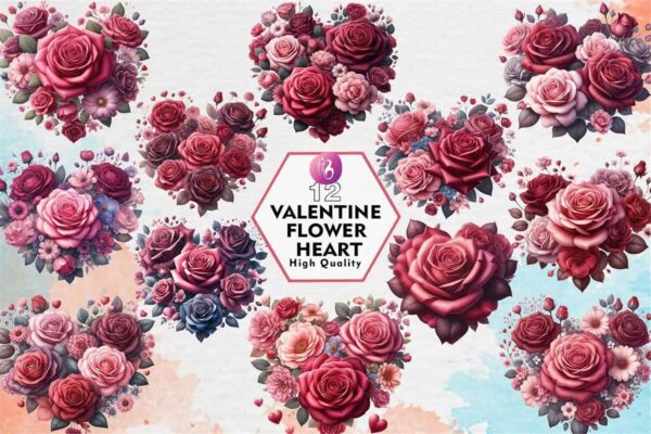 valentine-flower-heart-clipart-png