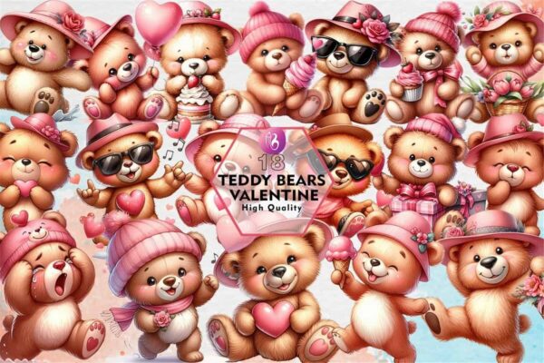 teddy-bears-valentine-watercolor-clipart