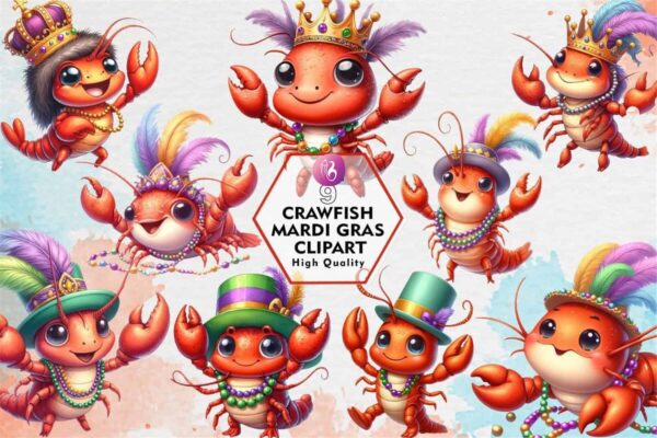 crawfish-mardi-gras-clipart-png-graphics
