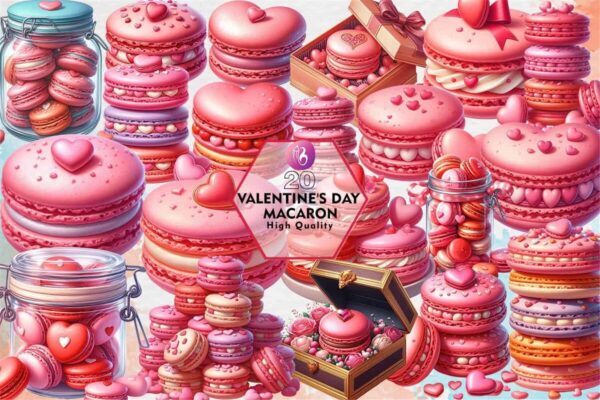 valentines-day-macaron-clipart-png