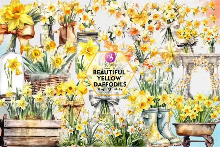 beautiful-yellow-daffodils-clipart-png