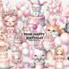Pink Happy Birthday Sublimation Clipart pink-happy-birthday-sublimation-clipart