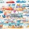 summer-beach-set-sunset-watercolor