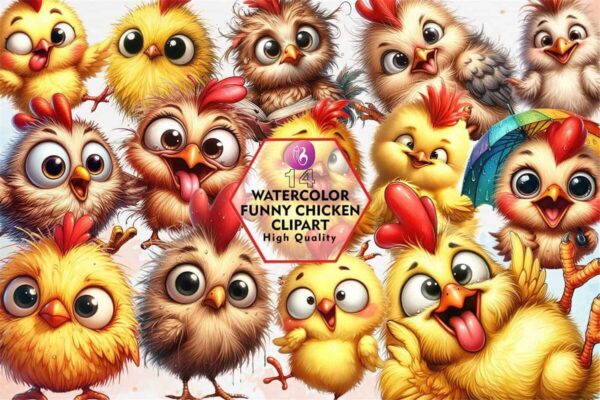watercolor-funny-chicken-clipart-png