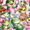 Funny Cute Frog Clipart PNG Graphics funny-cute-frog-clipart-png-graphics