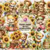 teddy-bear-with-sunflower-clipart-png