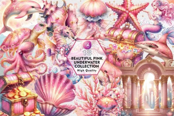 beautiful-pink-underwater-collection