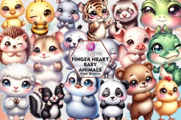 finger-heart-baby-animals-sublimation