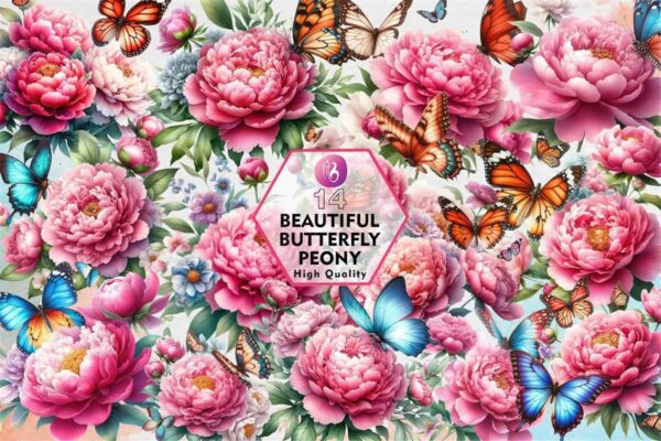 beautiful-butterfly-peony-clipart