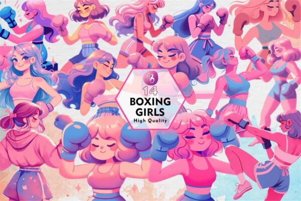 boxing-girls-clipart-png-graphics