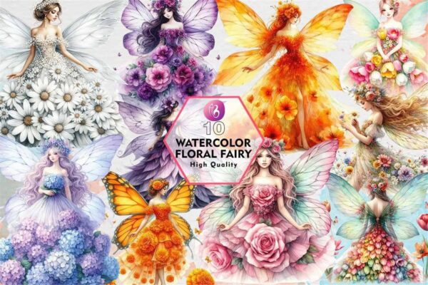 watercolor-floral-fairy-clipart-png