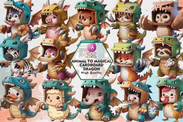 animal-to-magical-cardboard-dragon