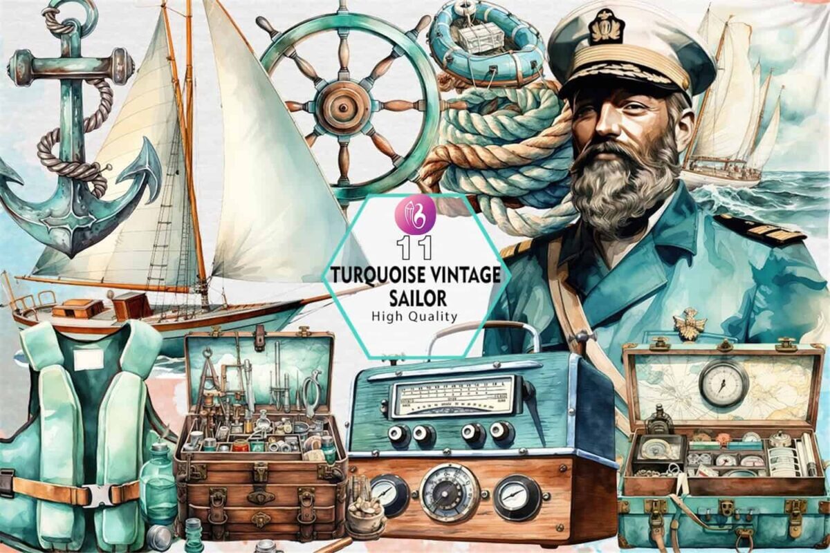 turquoise-vintage-sailor-clipart-png
