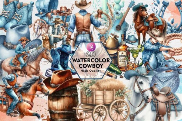 watercolor-cowboy-clipart-png-graphics