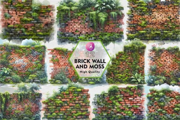 brick-wall-and-moss-sublimation-clipart