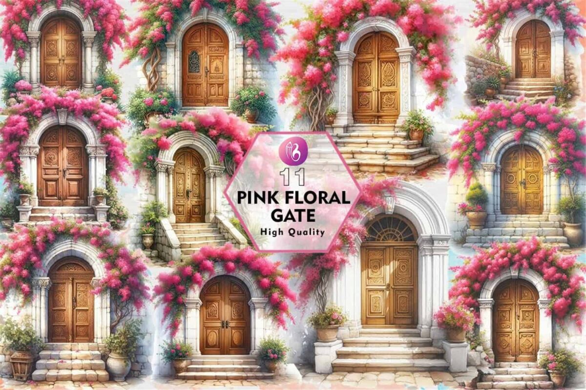 pink-floral-gate-clipart-png-graphics