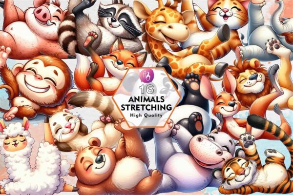 animals-stretching-clipart-png-graphics
