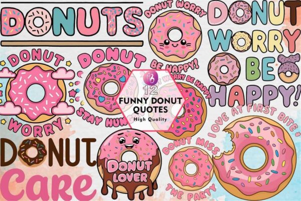 funny-donut-quotes-clipart-png-graphics
