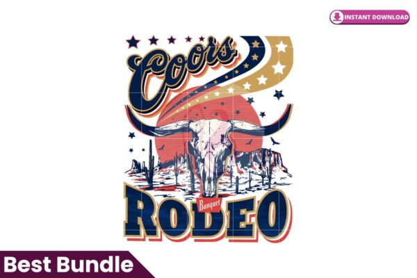 western-png-coors-and-rodeo-bull-skull-design-sublimation-western-design-png