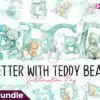 Watercolor Letter with Teddy Bear watercolor-letter-with-teddy-bear