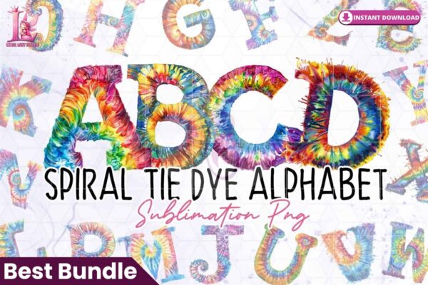 watercolor-spiral-tie-dye-alphabet