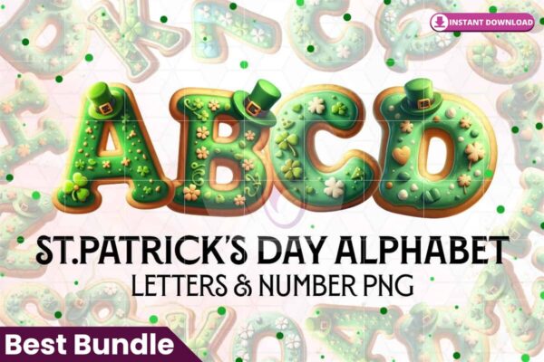 st-patricks-day-cookie-alphabet-clipart