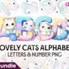 lovely-cats-letter-sublimation-clipart