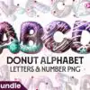 donut-sprinkles-alpha-set-clipart-png
