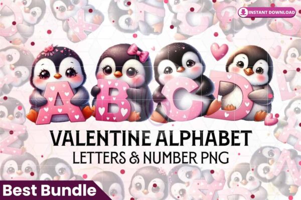 valentines-day-penguins-alphabet