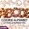 cookie-letters-sublimation-clipart-png