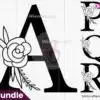rose-floral-alphabet-svgfloral-font-svg