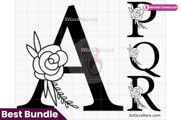 rose-floral-alphabet-svgfloral-font-svg