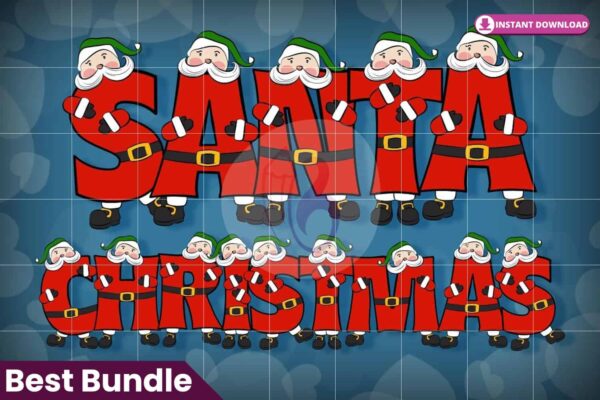 santa-christmas-font