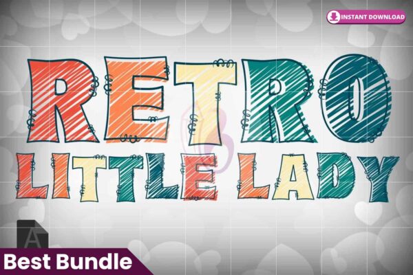 retro-little-lady-font