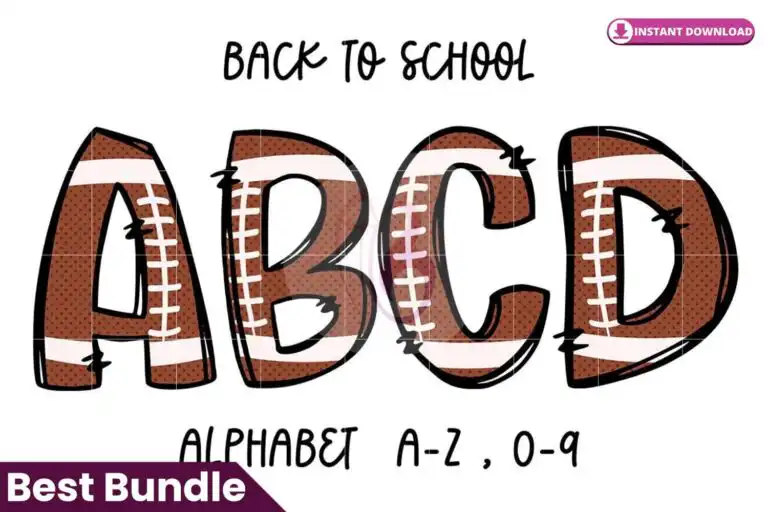 football-alphabet-doodle-letters