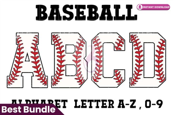 baseball-distressed-alphabet-letters