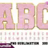 Pastel Faux Chenille Alphabet Light Pink pastel-faux-chenille-alphabet-light-pink