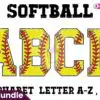 Softball Distressed Alphabet Letters softball-distressed-alphabet-letters