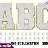 pastel-faux-chenille-alphabet-white