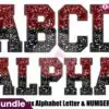 Alphabet Sequin Faux Maroon and Black alphabet-sequin-faux-maroon-and-black