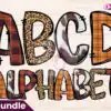 Happy Fall Western Doodle Alphabet happy-fall-western-doodle-alphabet