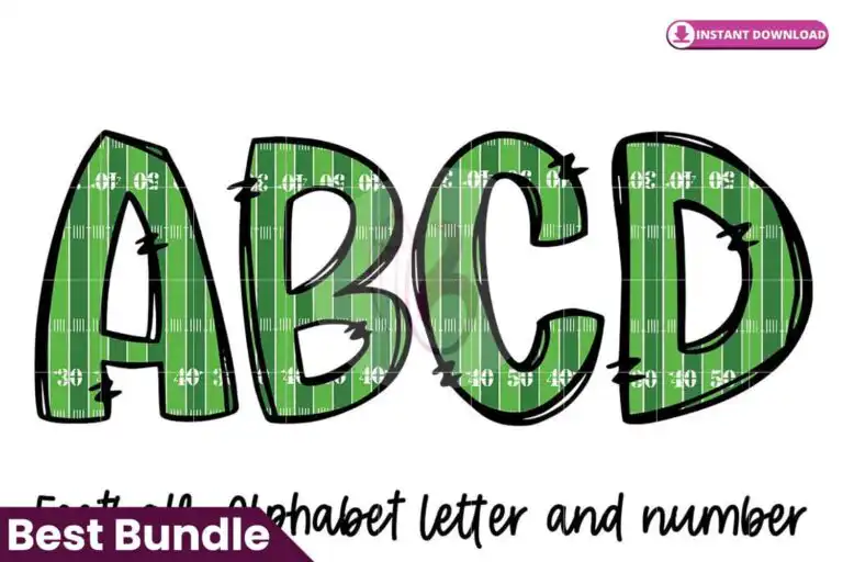 stadium-football-alphabet-doodle-font