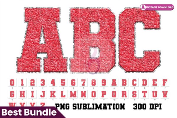 sport-chenille-faux-alphabet-red