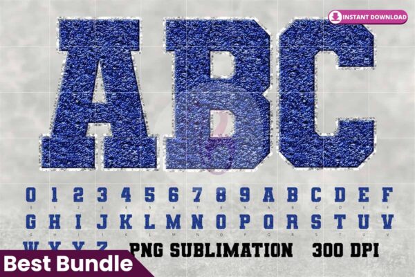 sports-chenille-blue-color-alphabet