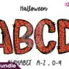 Halloween Spider Web Doodle Alphabet halloween-spider-web-doodle-alphabet