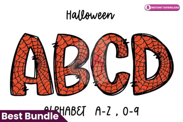 halloween-spider-web-doodle-alphabet