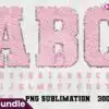 Sport Chenille Alphabet Light Pink sport-chenille-alphabet-light-pink